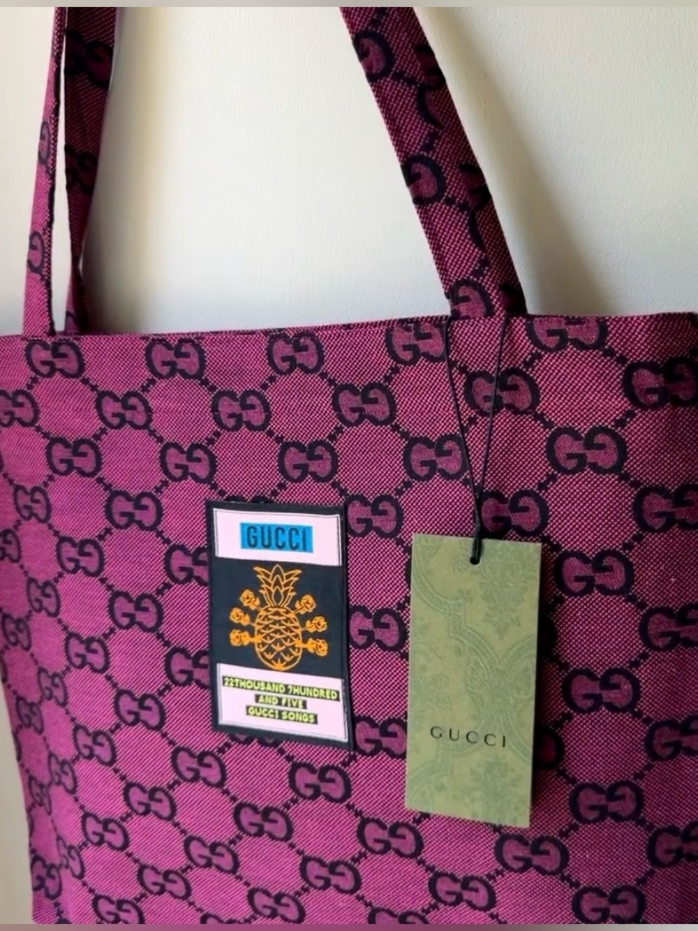 Gucci Beauty Pineapple Tote Bag Makeup Cosmetic Bag
